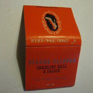 old Front Strike Matchbook: Silver Slipper Saloon, Las Vegas- Unused